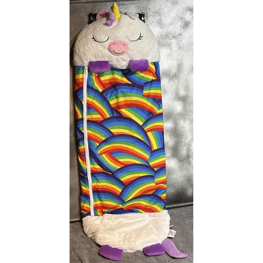 Happy Nappers Unicorn Rainbow Pillow Sleepy Sack 54x18 Jay Play Sleeping Bag